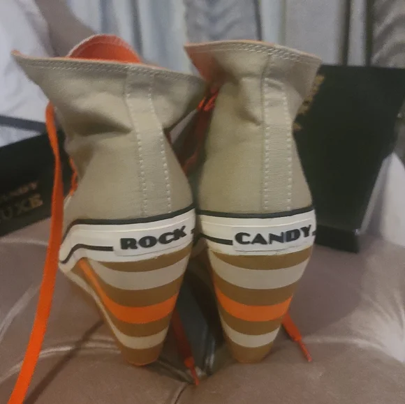 Rock & Candy gold deluxe platform sneakers size 8.5 - Picture 7 of 9